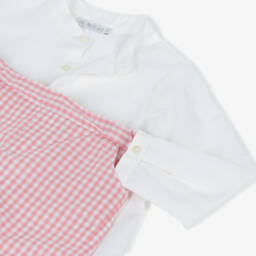 Paloma de la O-Кремовый и розовый комплект шорт для мальчиков | Childrensalon Outlet