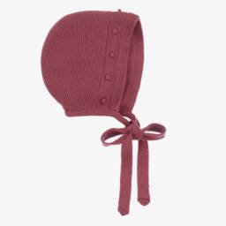 Paloma de la O-Boys Raspberry Wool Blend Bonnet | Childrensalon Outlet