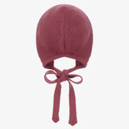 Paloma de la O-Boys Raspberry Wool Blend Bonnet | Childrensalon Outlet