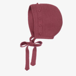 Paloma de la O-Boys Raspberry Wool Blend Bonnet | Childrensalon Outlet