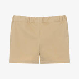 Paloma de la O-Boys Soft Beige Woven Shorts | Childrensalon Outlet