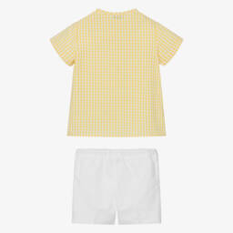 Paloma de la O-طقم أولاد من الكتان والقطن بلون الشمس | Childrensalon Outlet