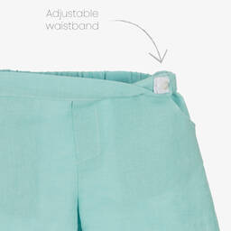 Paloma de la O-Boys White & Blue Shorts Set | Childrensalon Outlet