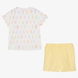 Paloma de la O-Boys Yellow Ice Creams Shorts Set | Childrensalon Outlet