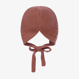 Paloma de la O-Коричневый вязаный чепец | Childrensalon Outlet