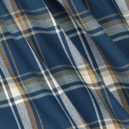 Paloma de la O-Girls Blue Check Cotton Dress | Childrensalon Outlet