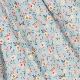 Paloma de la O-Girls Blue Floral Cotton Dress | Childrensalon Outlet