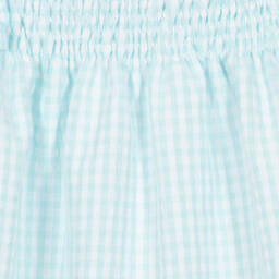 Paloma de la O-Girls Blue & White Cotton Dress  | Childrensalon Outlet