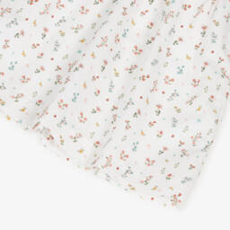 Paloma de la O-Хлопковое платье с цветочным узором для девочек розовое и белое | Childrensalon Outlet