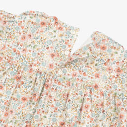 Paloma de la O-Girls Floral Dress in Pink & Green | Childrensalon Outlet