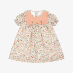 Paloma de la O-Girls Floral Dress in Pink & Green | Childrensalon Outlet