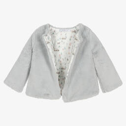 Paloma de la O-Серая куртка из искусственного меха | Childrensalon Outlet