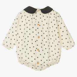 Paloma de la O-Кремовый хлопковый песочник со звездами | Childrensalon Outlet