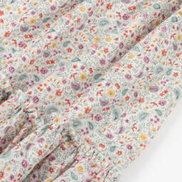 Paloma de la O-Girls Mint & Ivory Floral Sundress | Childrensalon Outlet