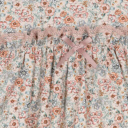 Paloma de la O-Girls Pink Floral Cotton Frock | Childrensalon Outlet