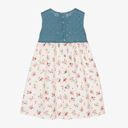 Paloma de la O-Бело-голубое платье для девочек | Childrensalon Outlet