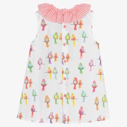 Paloma de la O-Girls White & Red Dress Set | Childrensalon Outlet