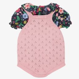 Paloma de la O-Топ и розовый трикотажный песочник для малышек | Childrensalon Outlet