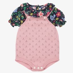 Paloma de la O-Топ и розовый трикотажный песочник для малышек | Childrensalon Outlet