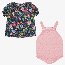 Paloma de la O-Топ и розовый трикотажный песочник для малышек | Childrensalon Outlet