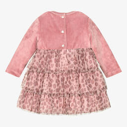 Pan Con Chocolate-Baby Girls Pink Velour & Tulle Dress | Childrensalon Outlet