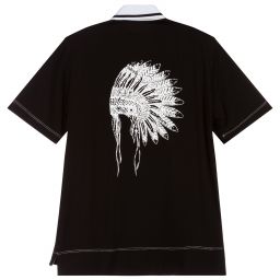 Pan Con Chocolate-Black Cotton Polo Shirts | Childrensalon Outlet