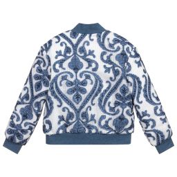 Pan Con Chocolate-Blue & White Mesh Jacket | Childrensalon Outlet
