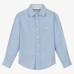 Pan Con Chocolate-Голубая хлопковая рубашка | Childrensalon Outlet