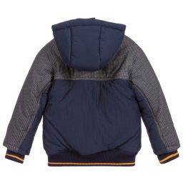 بان كون شوكولا-Boys Blue Hooded Jacket | Childrensalon Outlet