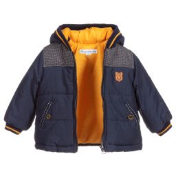 Pan Con Chocolate-Boys Blue Padded Jacket | Childrensalon Outlet