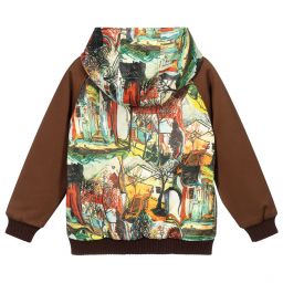 Pan Con Chocolate-Boys Brown Zip-Up Top | Childrensalon Outlet