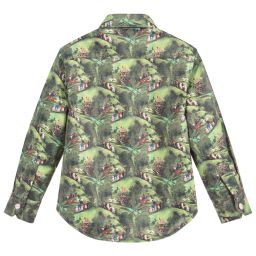 Pan Con Chocolate-قميص لون أخضر للأولاد | Childrensalon Outlet