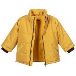 Pan Con Chocolate-Boys Yellow Hooded Jacket | Childrensalon Outlet