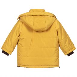 Pan Con Chocolate-Boys Yellow Hooded Jacket | Childrensalon Outlet