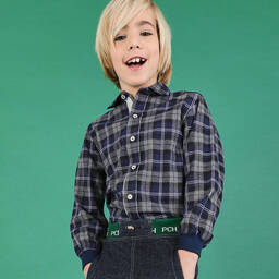 بان كون شوكولا-جوغرز دنيم لون أزرق داكن للأولاد | Childrensalon Outlet