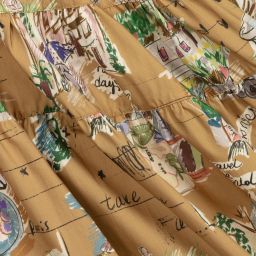 بان كون شوكولا-فستان قطن لون بيج | Childrensalon Outlet