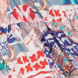 Pan Con Chocolate-Голубое хлопковое платье-рубашка для девочек | Childrensalon Outlet