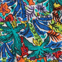 Pan Con Chocolate-Голубое хлопковое платье в цветочек для девочек | Childrensalon Outlet