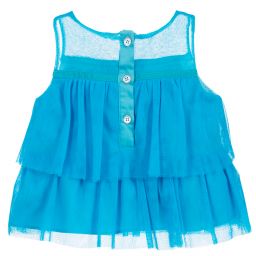 بان كون شوكولا-توب تول لون أزرق للبنات | Childrensalon Outlet