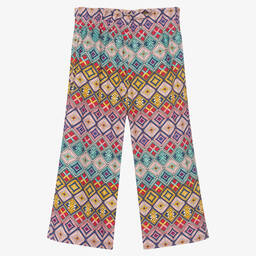 بان كون شوكولا-بنطلون قطن ساتين لون زهري وبنفسجي للبنات | Childrensalon Outlet