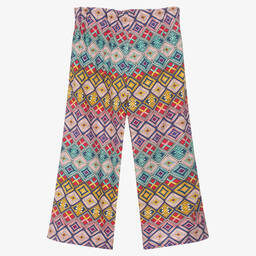 بان كون شوكولا-بنطلون قطن ساتين لون زهري وبنفسجي للبنات | Childrensalon Outlet