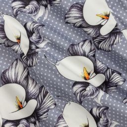 Pan Con Chocolate-Girls Grey Floral Dress | Childrensalon Outlet