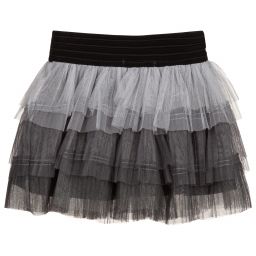 Pan Con Chocolate-Girls Grey Tutu Skirt | Childrensalon Outlet