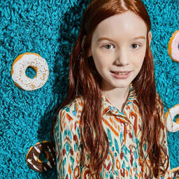 Pan Con Chocolate-Girls Ivory Cotton Shirt Dress | Childrensalon Outlet