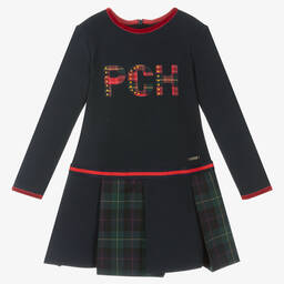 بان كون شوكولا-فستان قطن لون كحلي | Childrensalon Outlet