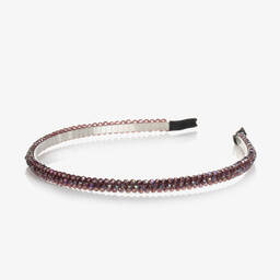 Pan Con Chocolate-Girls Pink Crystal Bead Hairband | Childrensalon Outlet