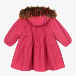 tu pink fur jacket