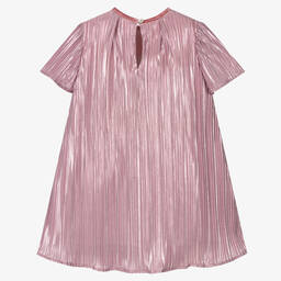 بان كون شوكولا-فستان بكسرات لون زهري | Childrensalon Outlet