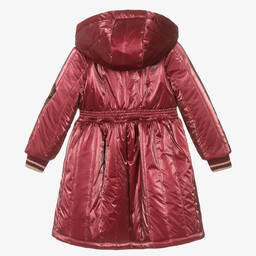 Pan Con Chocolate-Girls Red Hooded Coat | Childrensalon Outlet