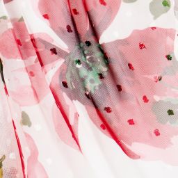 Pan Con Chocolate-Girls Red Rose Chiffon Culottes | Childrensalon Outlet